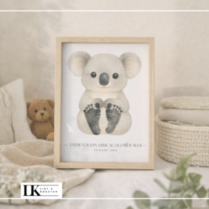Geboorteposter met diertje