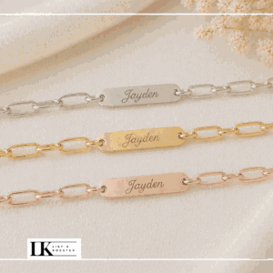 Armband met graveerplaatje